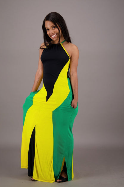 Caribbean Breeze Jamaican Maxi Dress J - 486 - Advance Apparels Inc