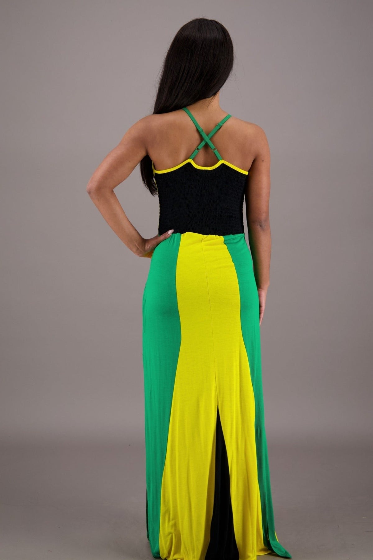 Caribbean Breeze Jamaican Maxi Dress J - 486 - Advance Apparels Inc