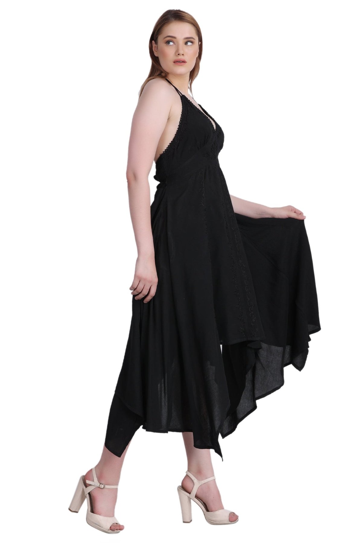 Elastic Back Acid Wash Dress (S/M - 1X/2X) 4 Colors ADL - 30332 - Advance Apparels Inc