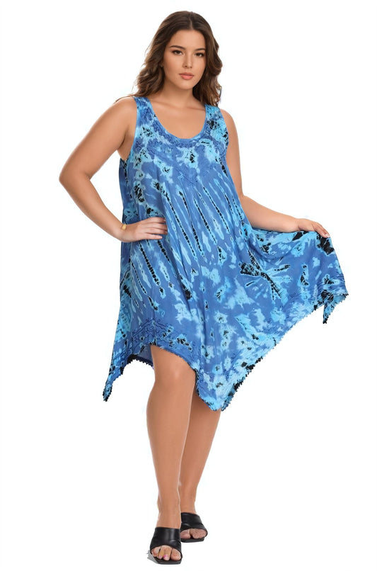 Fairytale Bottom Tie Dye Dress 422142FT - Advance Apparels Inc
