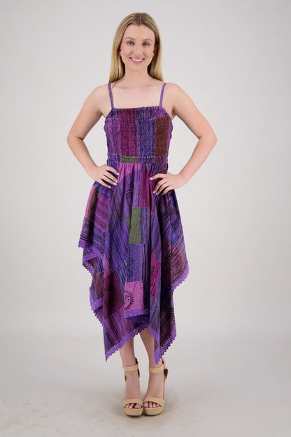 Fairytale Patchwork Maxi Dress PAT-3523 - Advance Apparels Inc