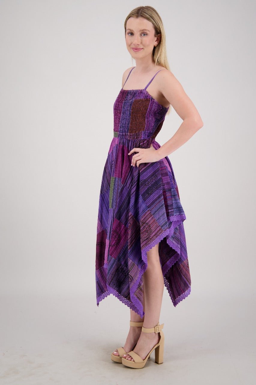 Fairytale Patchwork Maxi Dress PAT-3523 - Advance Apparels Inc