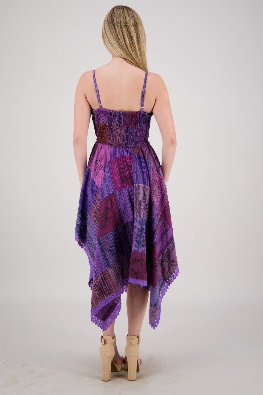 Fairytale Patchwork Maxi Dress PAT-3523 - Advance Apparels Inc