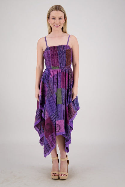 Fairytale Patchwork Maxi Dress PAT-3523 - Advance Apparels Inc