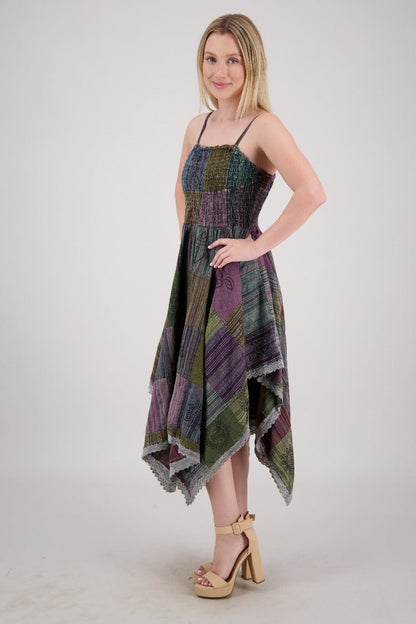 Fairytale Patchwork Maxi Dress PAT-3523 - Advance Apparels Inc