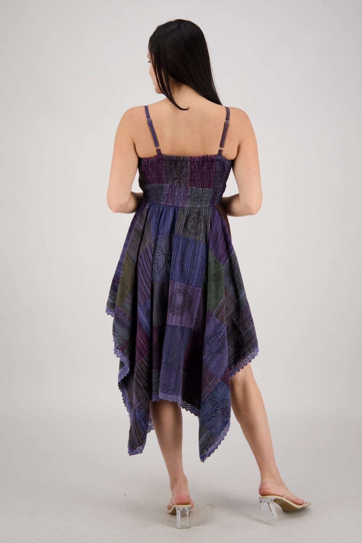 Fairytale Patchwork Maxi Dress PAT-3523 - Advance Apparels Inc