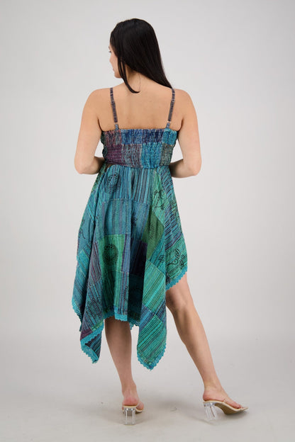 Fairytale Patchwork Maxi Dress PAT-3523 - Advance Apparels Inc
