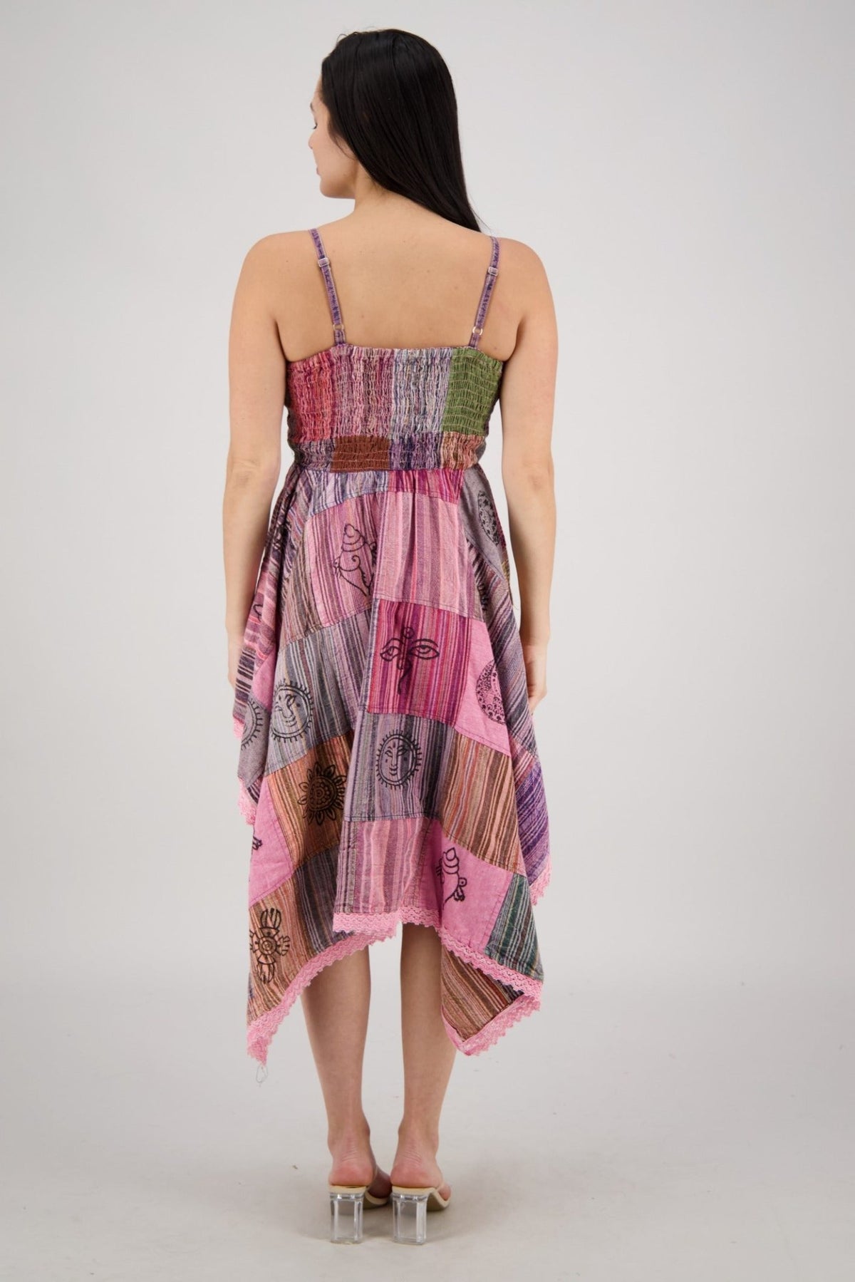 Fairytale Patchwork Maxi Dress PAT-3523 - Advance Apparels Inc