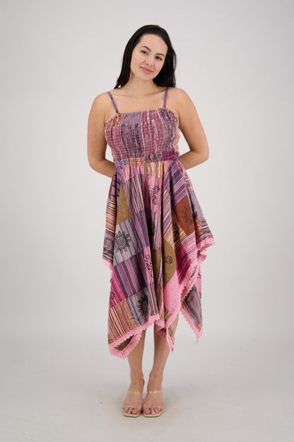 Fairytale Patchwork Maxi Dress PAT-3523 - Advance Apparels Inc
