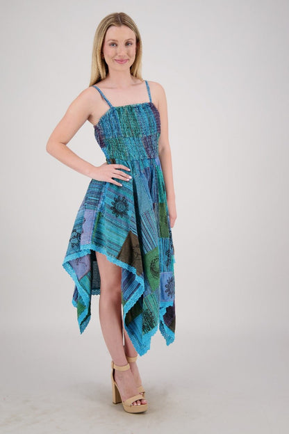 Fairytale Patchwork Maxi Dress PAT-3523 - Advance Apparels Inc