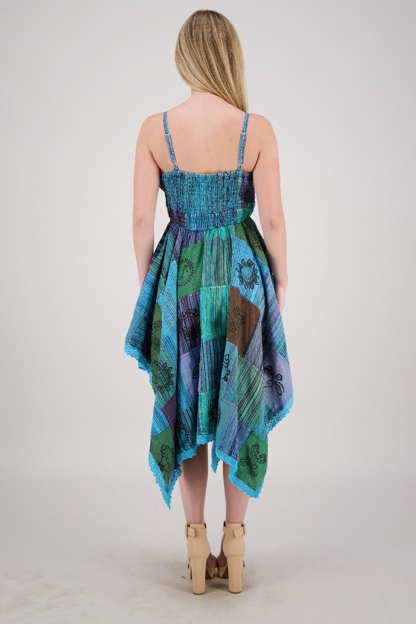 Fairytale Patchwork Maxi Dress PAT-3523 - Advance Apparels Inc