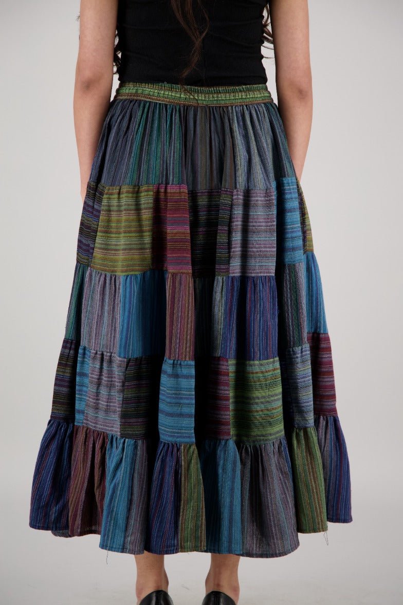 Festival - Ready Multicolor Midi Skirt PAT - 3219 - Advance Apparels Inc