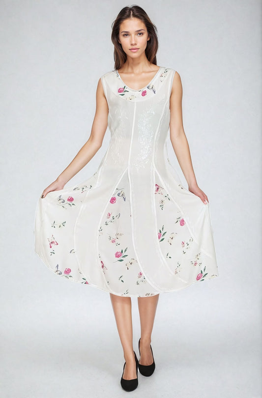 Floral Print Renaissance Dress ADL - 20320 - Advance Apparels Inc