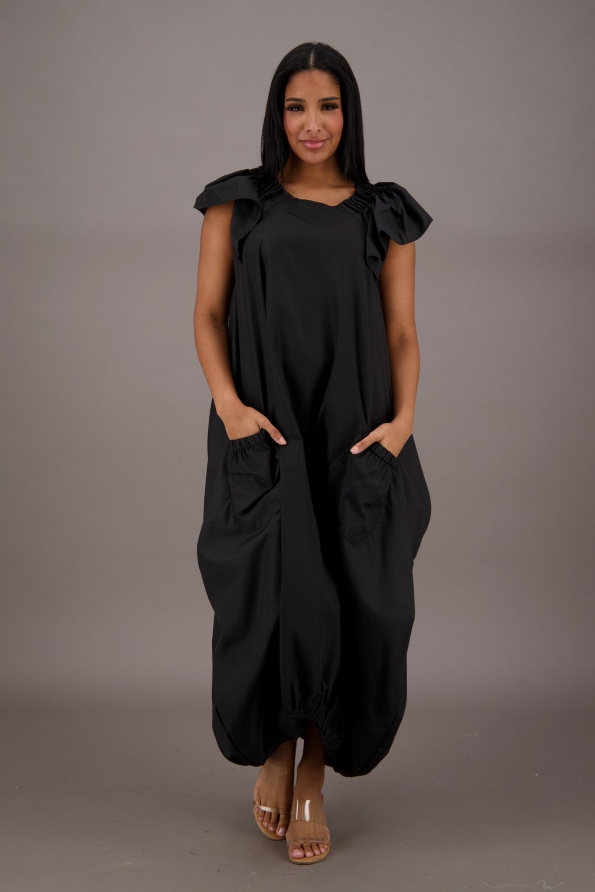 Flowing Grace Bubble Dress AD - 25061 - Advance Apparels Inc