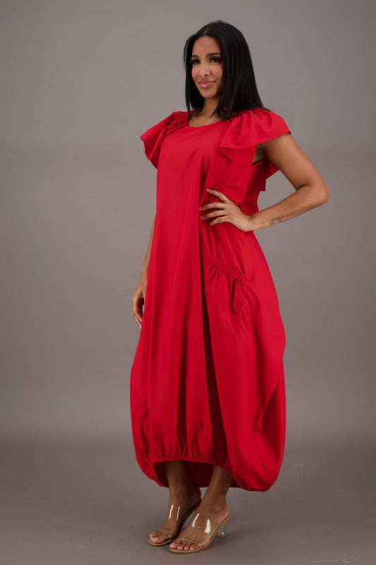 Flowing Grace Bubble Dress AD - 25061 - Advance Apparels Inc