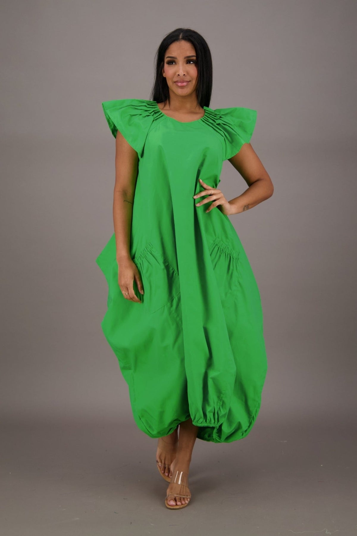 Flowing Grace Bubble Dress AD - 25061 - Advance Apparels Inc