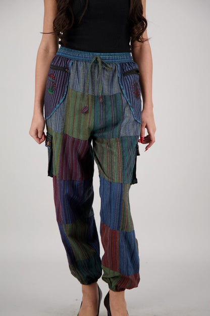 Free - Spirited Patchwork Pants PAT - 3306 - Advance Apparels Inc