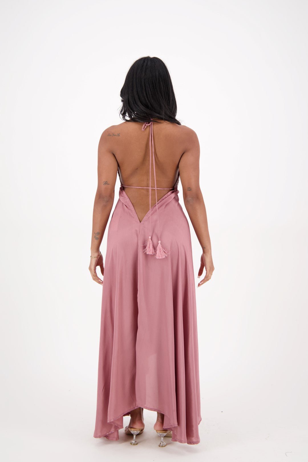Hand Embroidered Scarf Dress PD - 7777 - Advance Apparels Inc