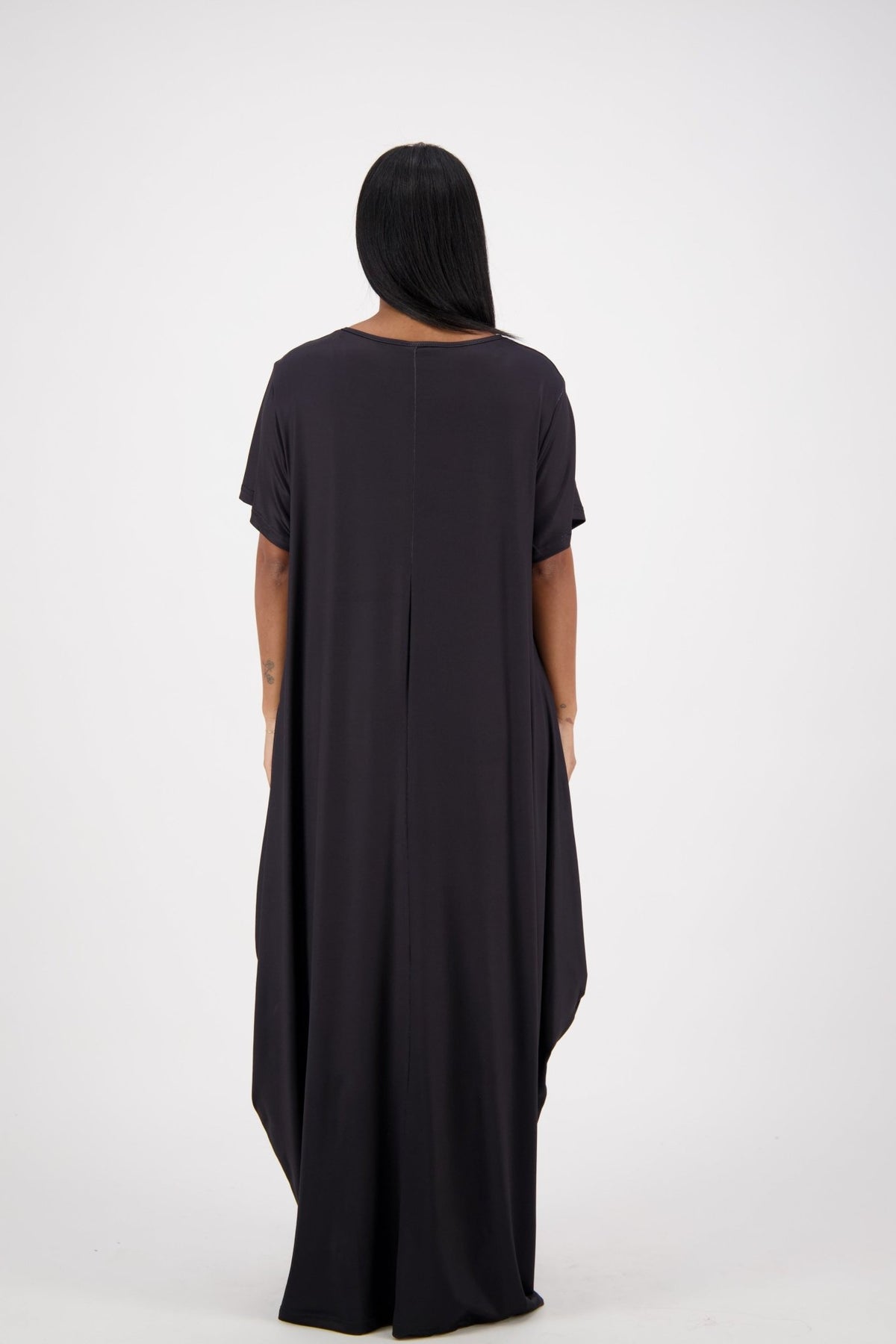 "Higher the Hair" Print Black Kaftan CH8860 - Advance Apparels Inc