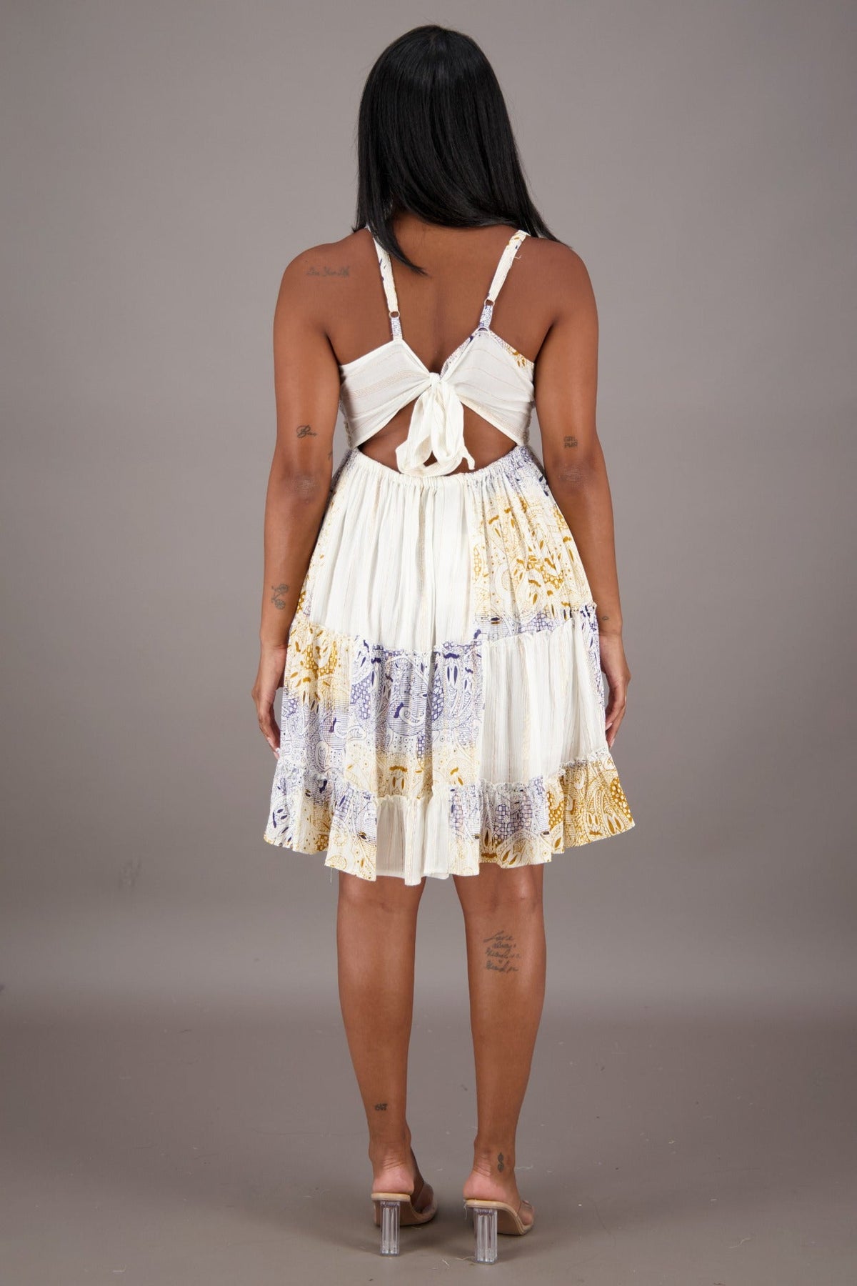 Ivory Dreams Tie - Back Dress 24958 - Advance Apparels Inc