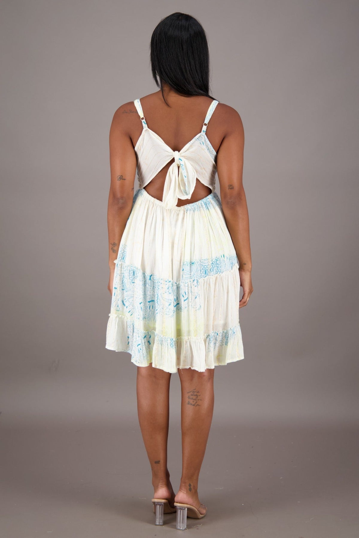 Ivory Dreams Tie - Back Dress 24958 - Advance Apparels Inc