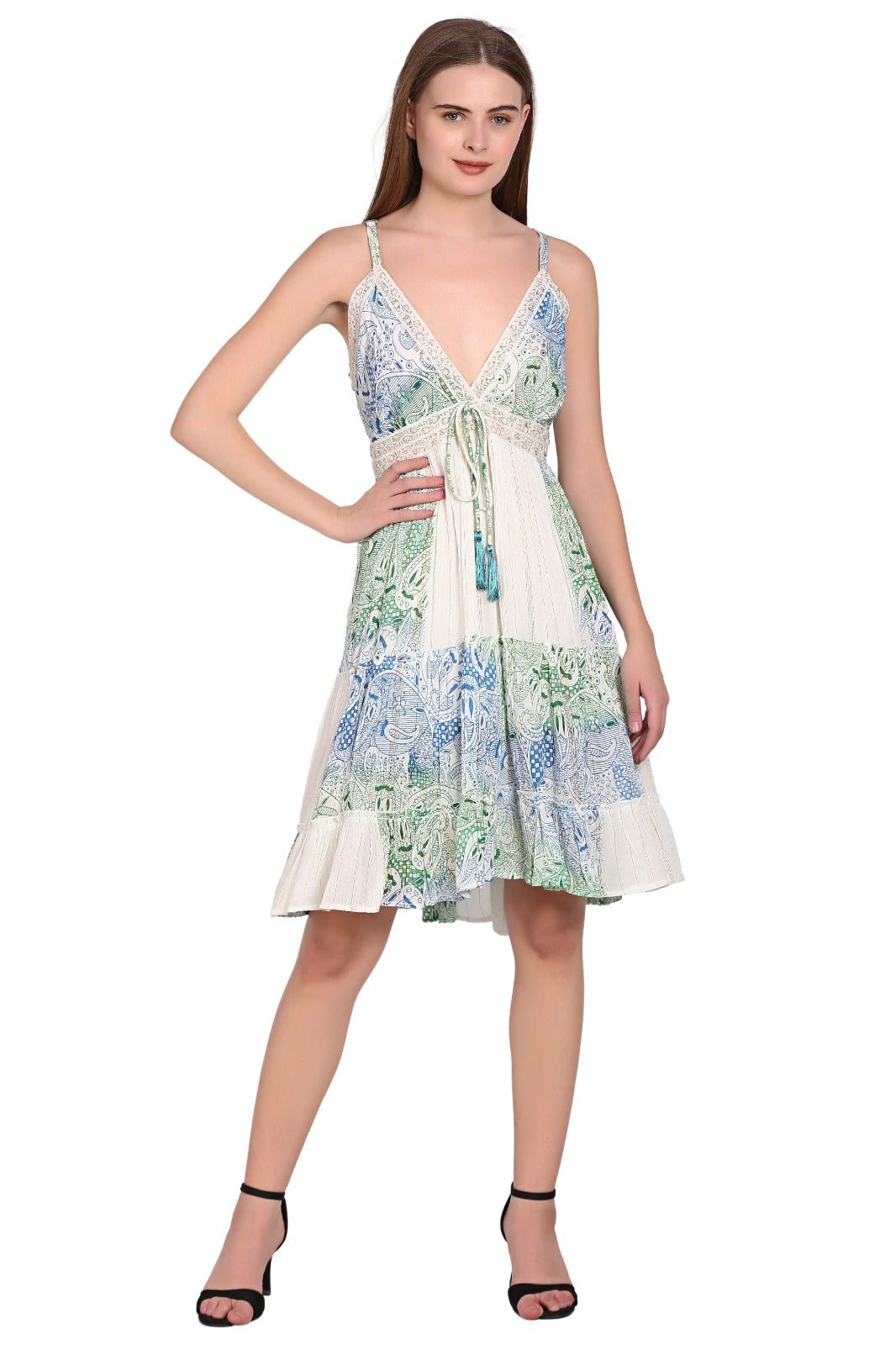 Ivory Dreams Tie - Back Dress 24958 - Advance Apparels Inc