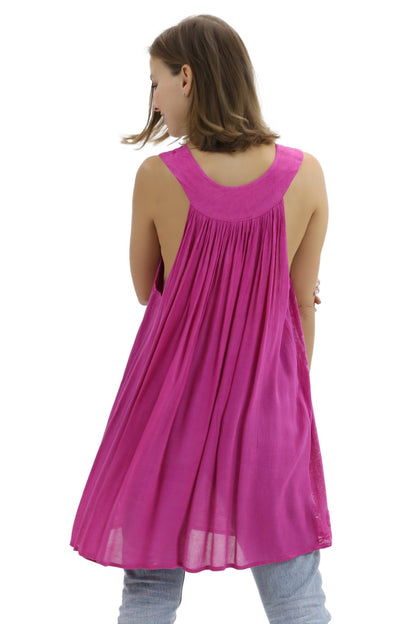 Jaipur Tie Dye V - Neck Tank Top 91 - Advance Apparels Inc