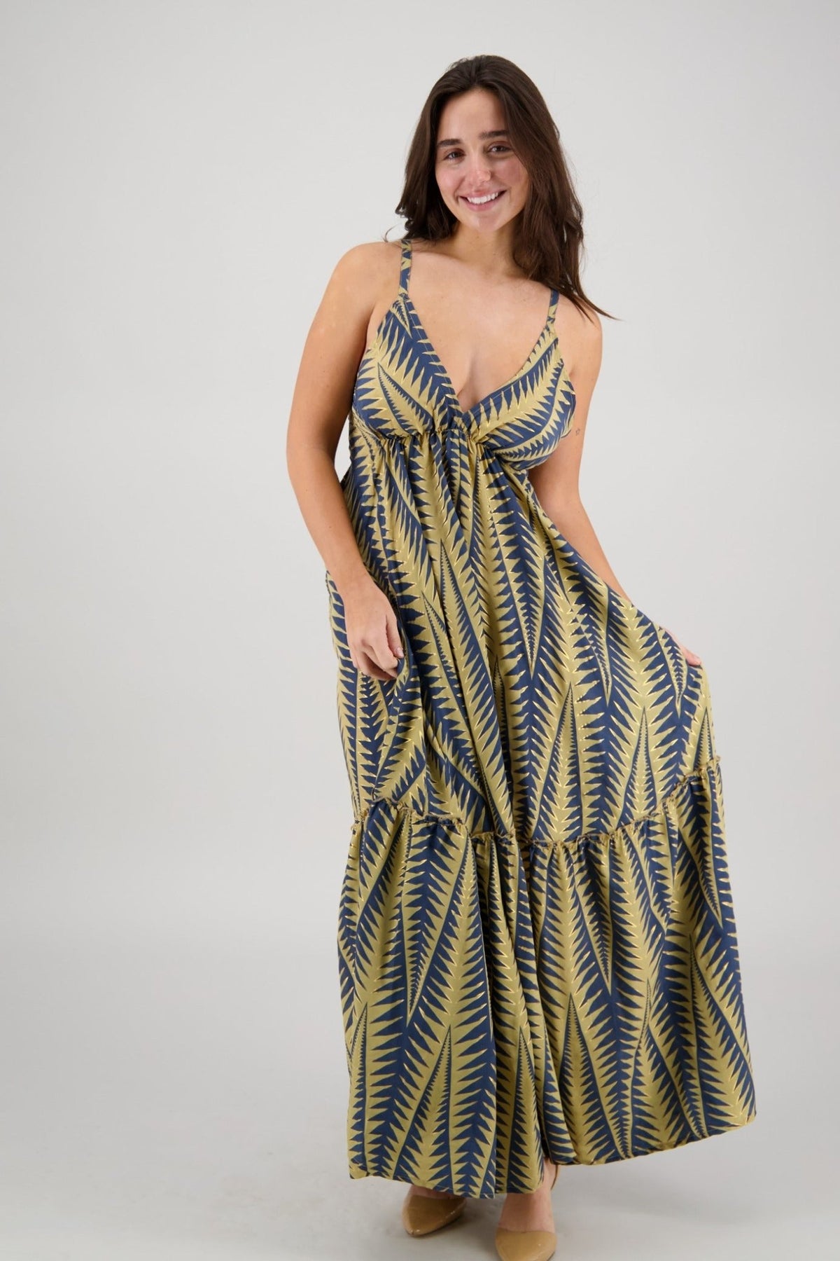Kalea Tropical Tie Back Maxi AB - 35111 - Advance Apparels Inc