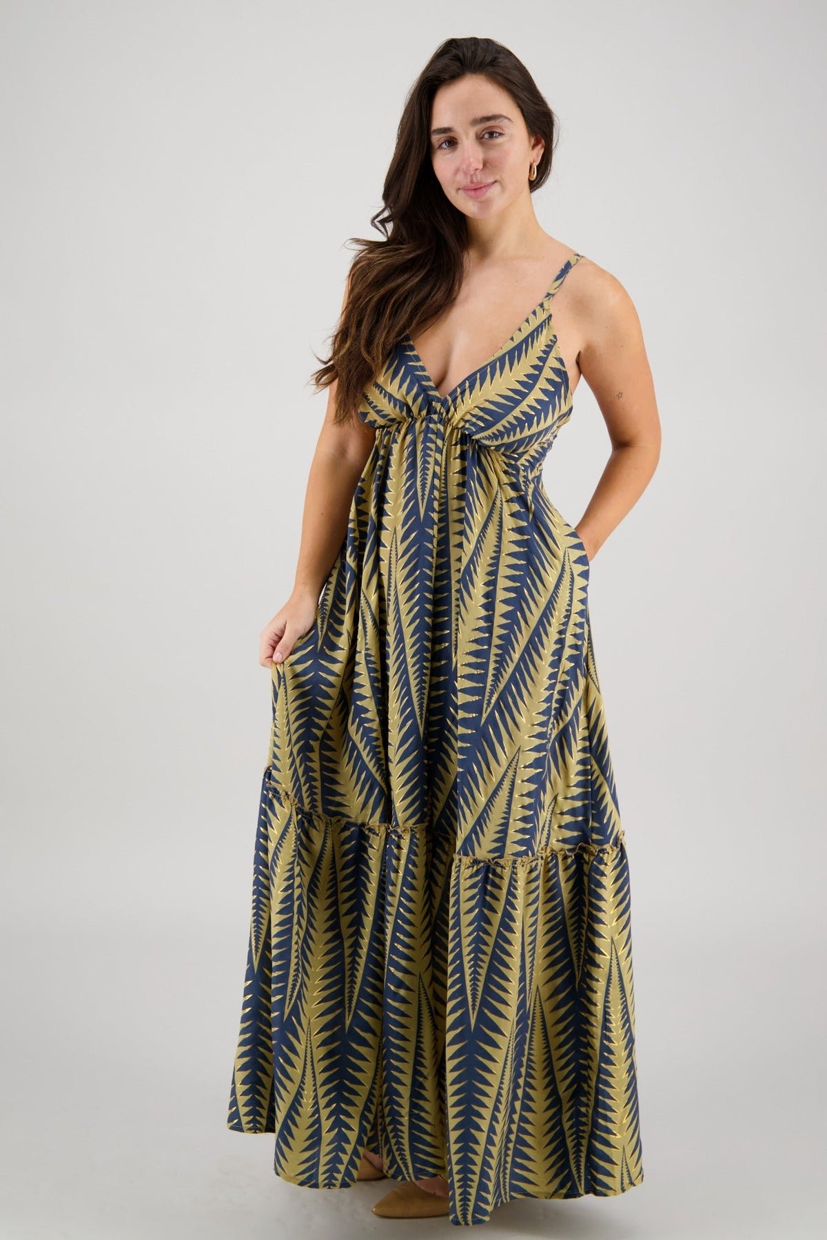 Kalea Tropical Tie Back Maxi AB - 35111 - Advance Apparels Inc