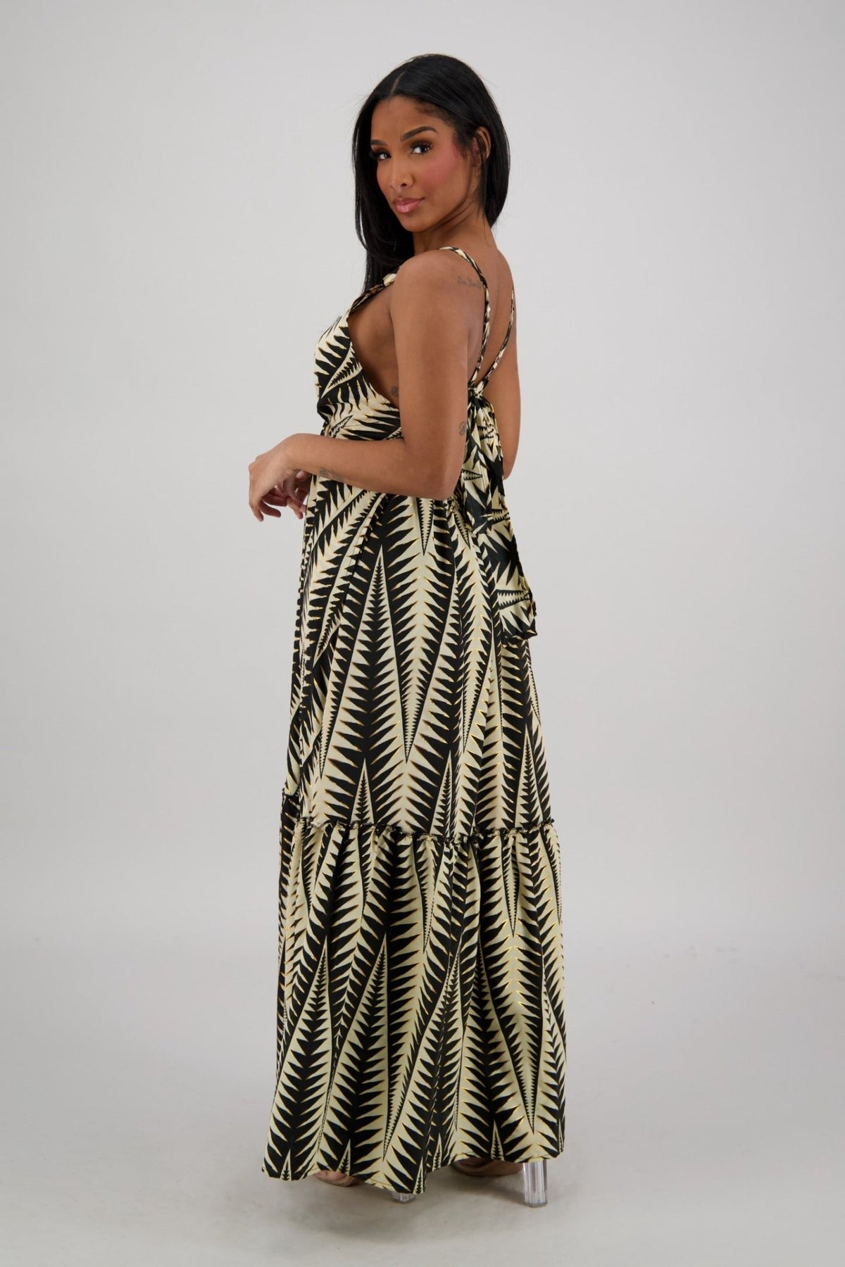 Kalea Tropical Tie Back Maxi AB - 35111 - Advance Apparels Inc