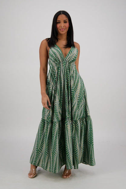 Kalea Tropical Tie Back Maxi AB - 35111 - Advance Apparels Inc