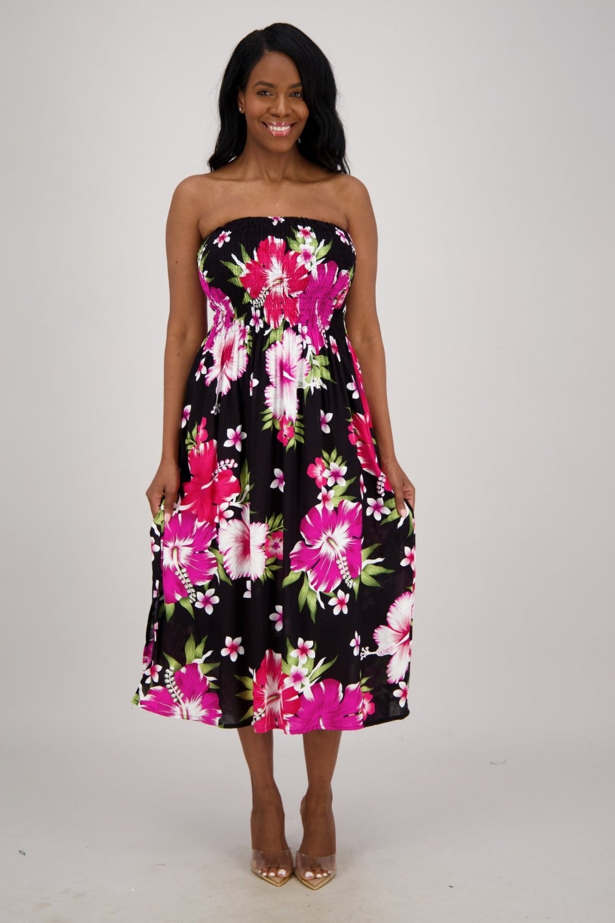 Lagoon Breeze Tube Dress TH - 2096 - Advance Apparels Inc
