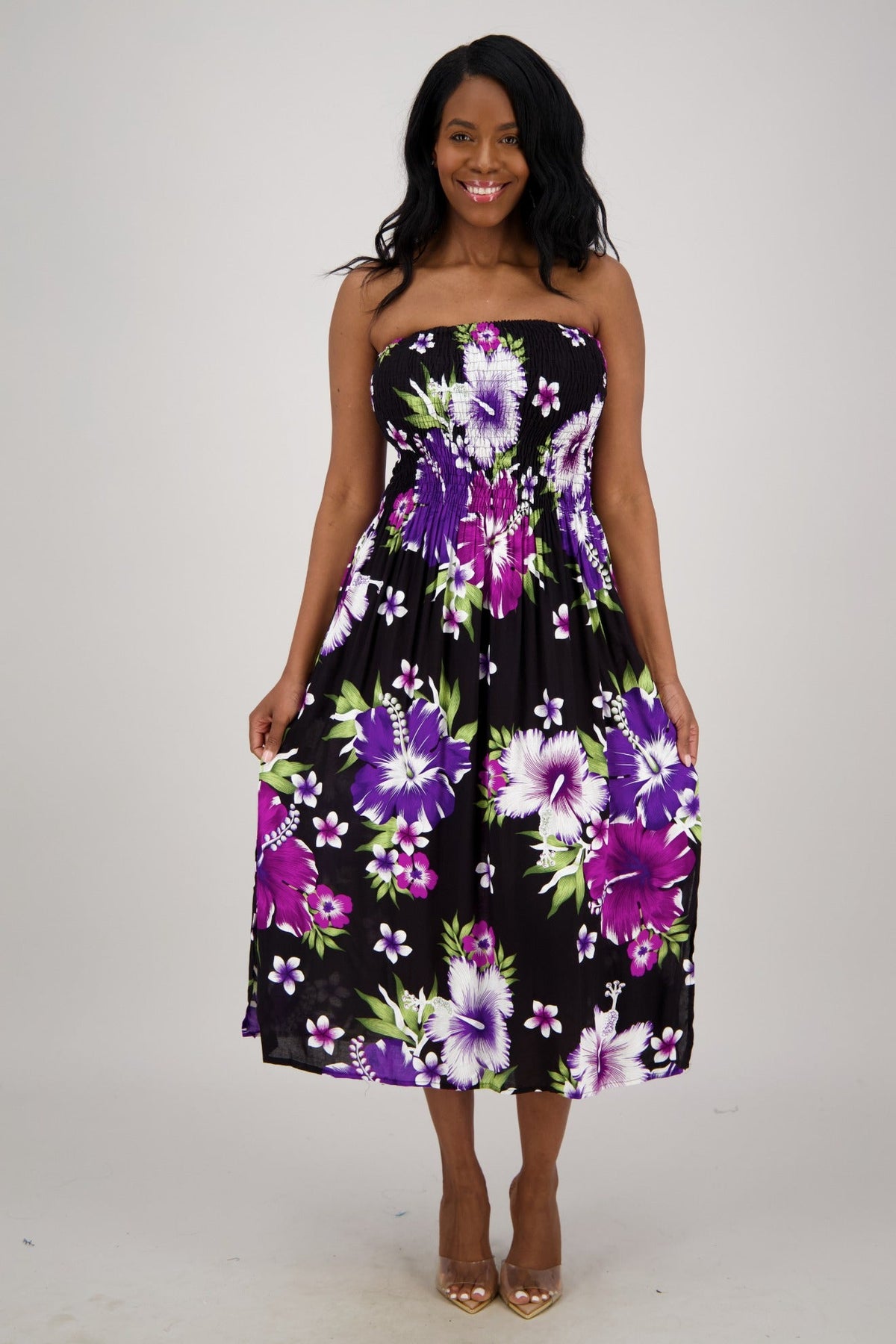 Lagoon Breeze Tube Dress TH - 2096 - Advance Apparels Inc