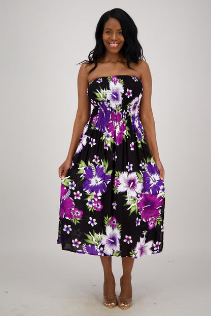 Lagoon Breeze Tube Dress TH - 2096 - Advance Apparels Inc