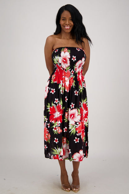 Lagoon Breeze Tube Dress TH - 2096 - Advance Apparels Inc