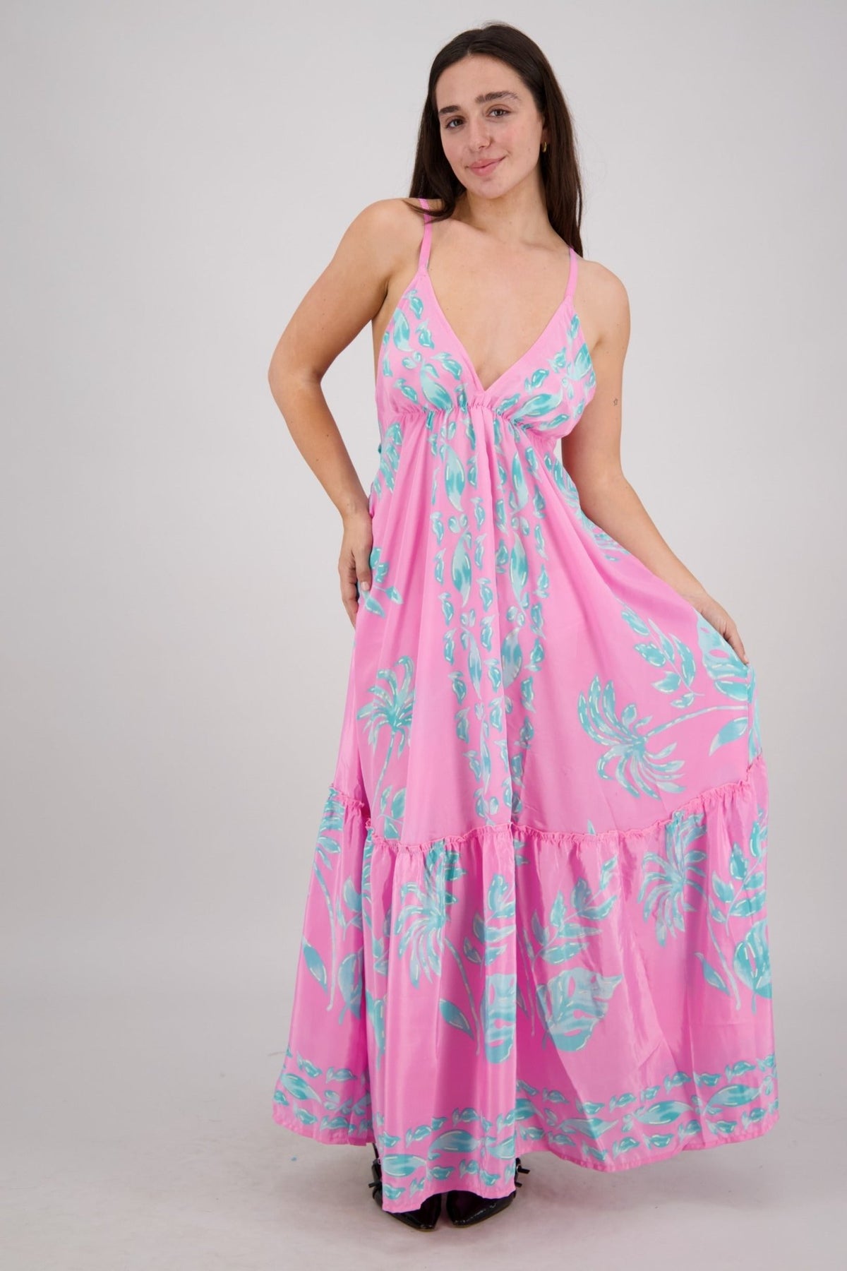 Leilani Petal Tie Back Maxi AB - 35107 - Advance Apparels Inc
