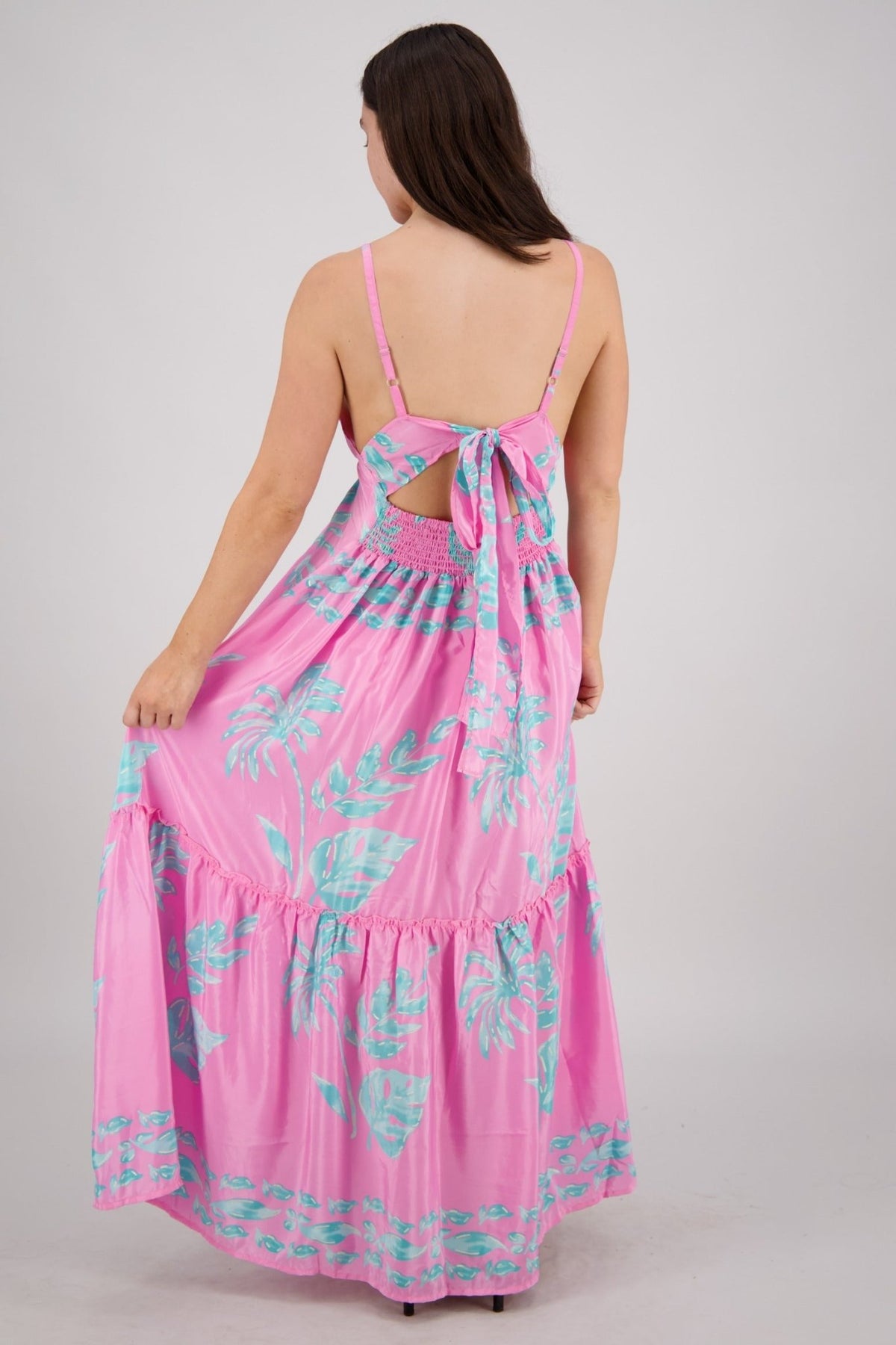 Leilani Petal Tie Back Maxi AB - 35107 - Advance Apparels Inc