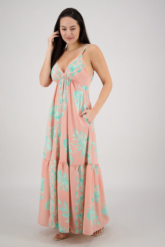 Leilani Petal Tie Back Maxi AB - 35107 - Advance Apparels Inc