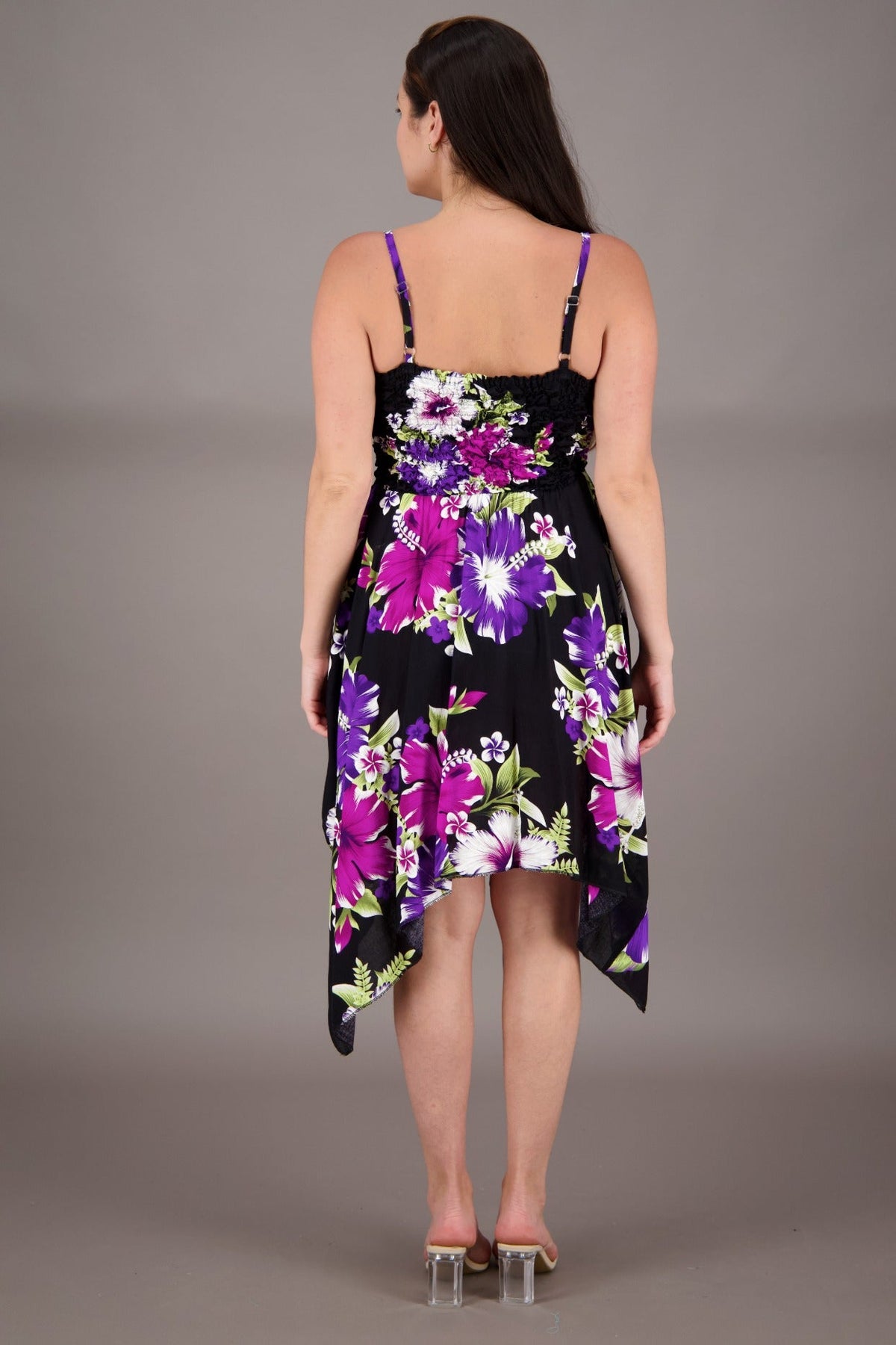 Long Fairytale Bottom Floral Print Beach Dress TH - 349 - Advance Apparels Inc