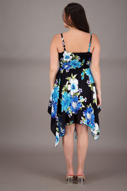Long Fairytale Bottom Floral Print Beach Dress TH - 349 - Advance Apparels Inc