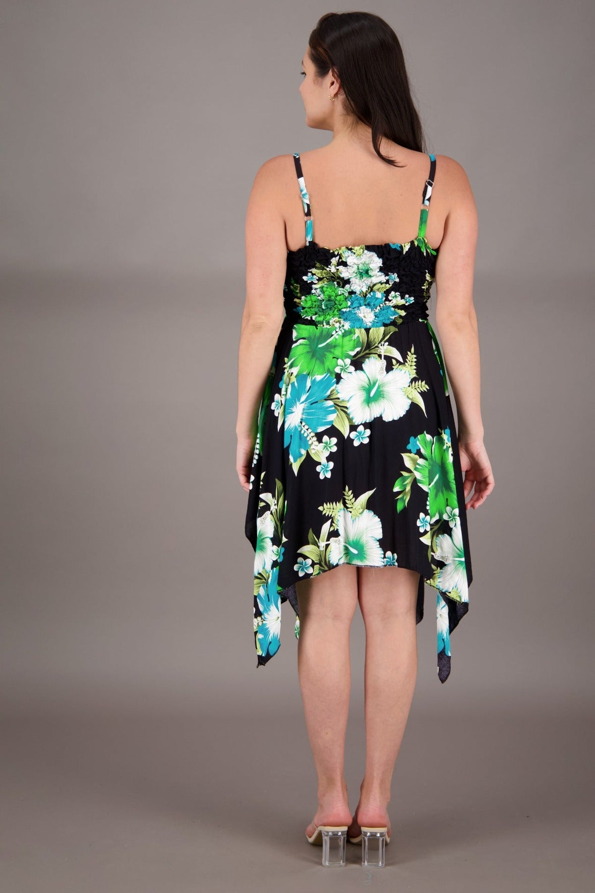 Long Fairytale Bottom Floral Print Beach Dress TH - 349 - Advance Apparels Inc