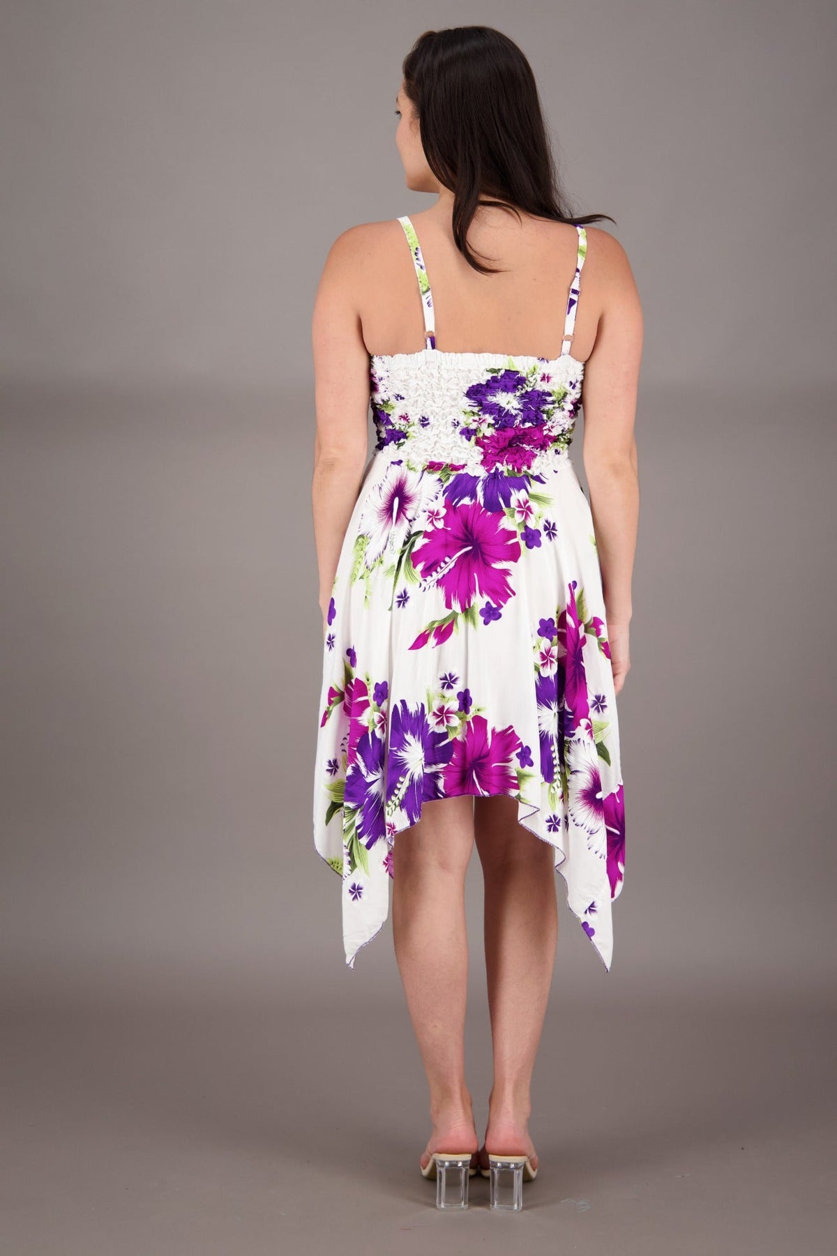 Long Fairytale Bottom Floral Print Beach Dress TH - 349 - Advance Apparels Inc