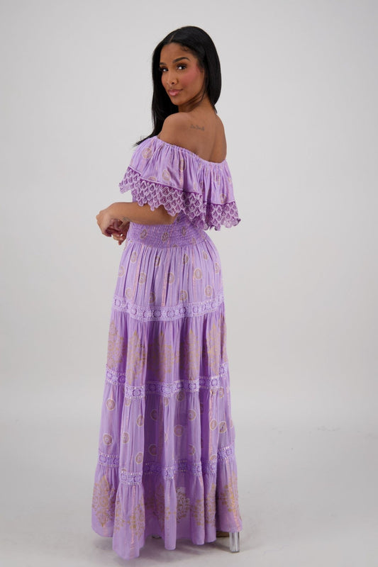 Lunara Smocked Summer Dress 24993 - Advance Apparels Inc
