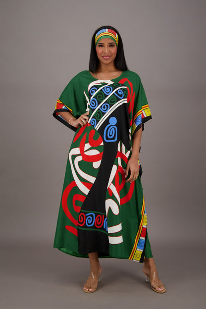 Mali Mirage African Print Kaftan KAF - 42206 - Advance Apparels Inc