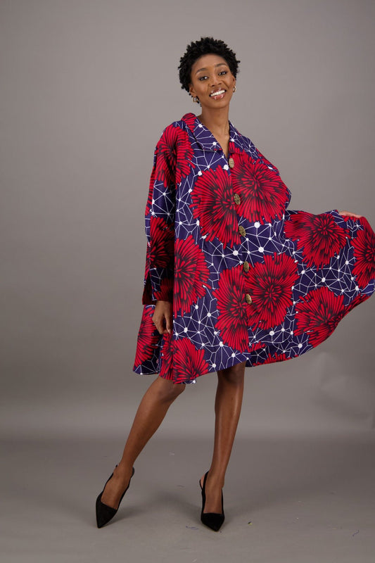 Midnight Bloom Swing Dress AD - 25040 - 258 - Advance Apparels Inc