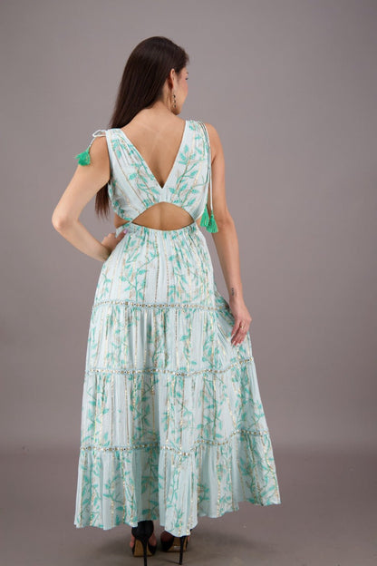 Mirage Cut - Out Maxi Dress 24702 - Advance Apparels Inc