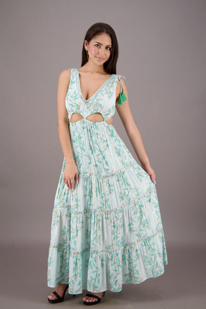 Mirage Cut - Out Maxi Dress 24702 - Advance Apparels Inc