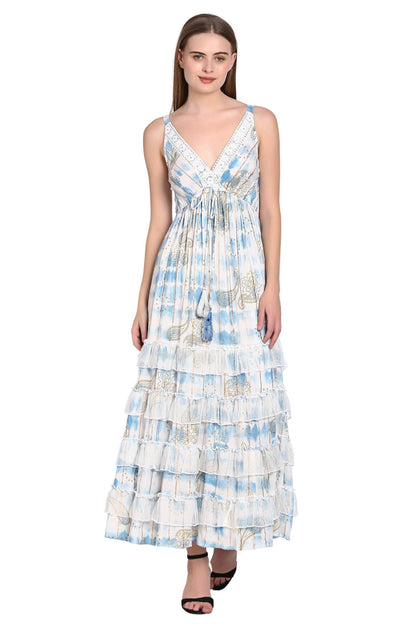 Mirage Lace Trim Maxi 24992 - Advance Apparels Inc