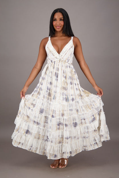 Mirage Lace Trim Maxi 24992 - Advance Apparels Inc
