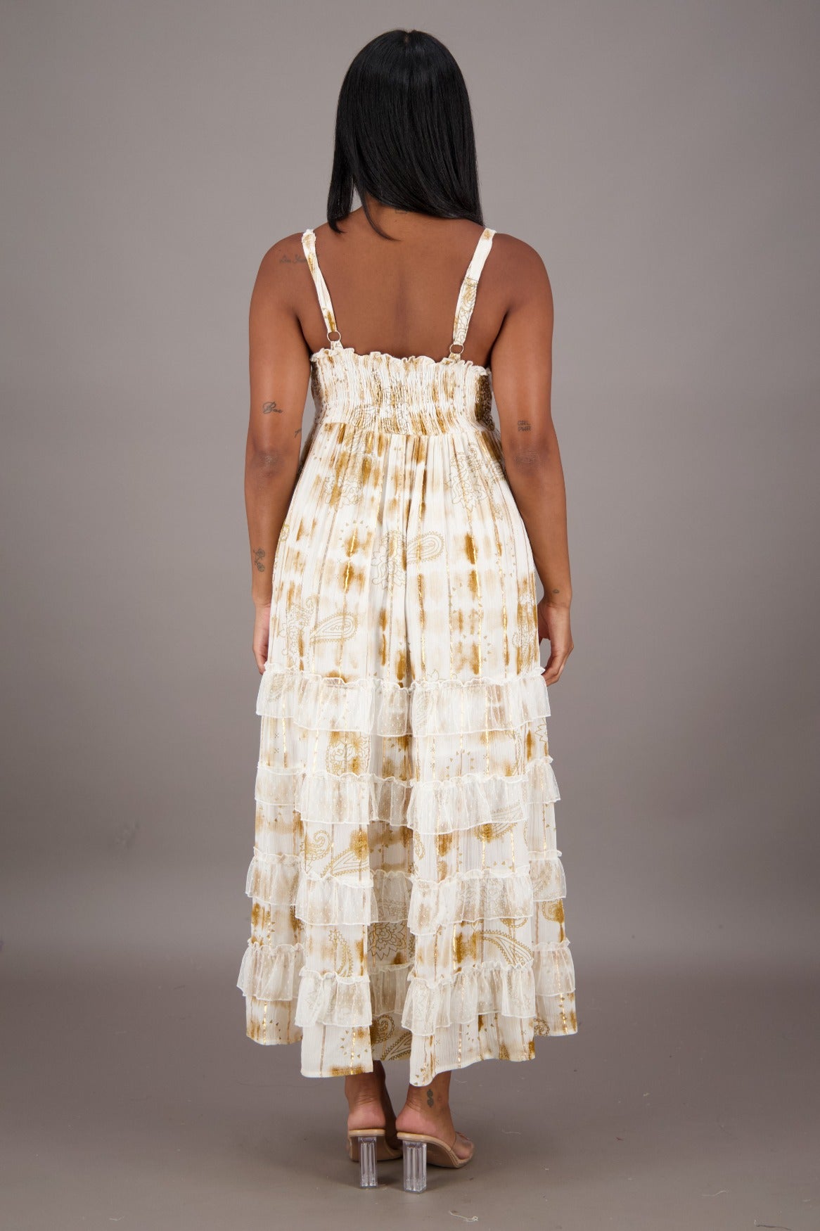 Mirage Lace Trim Maxi 24992 - Advance Apparels Inc